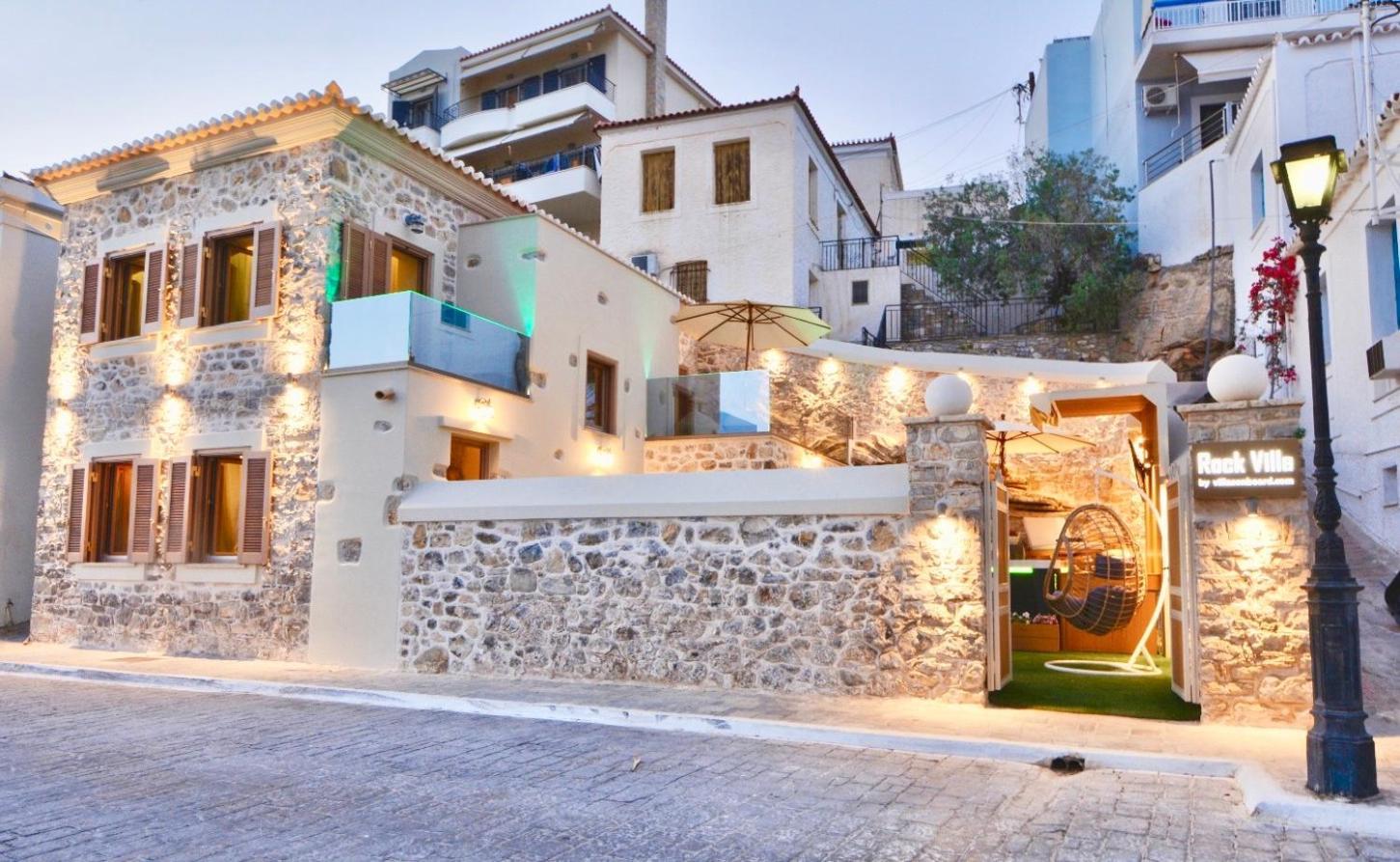 Villasonboard Rock Villa 3 Bed, 3 Bath, Jacuzzi, Seaside Эрмиони Экстерьер фото
